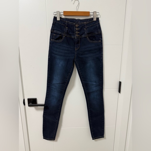 High rise skinny leg stretchy jeans - Picture 1 of 8